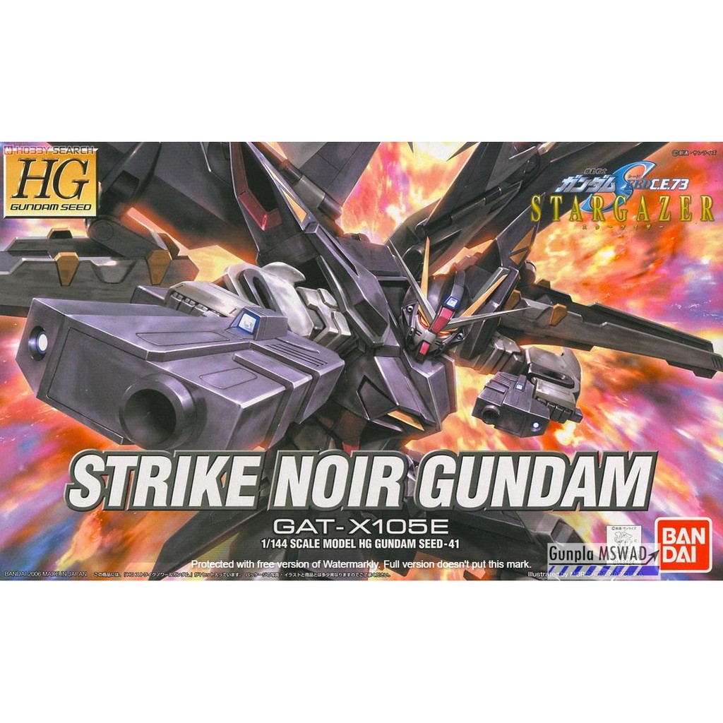 HG CE GAT-X105E Strike Noir Gundam 1/144