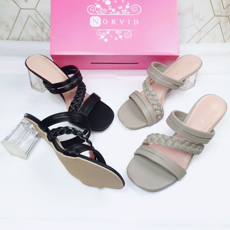 Norvid strappy transparent heels 219