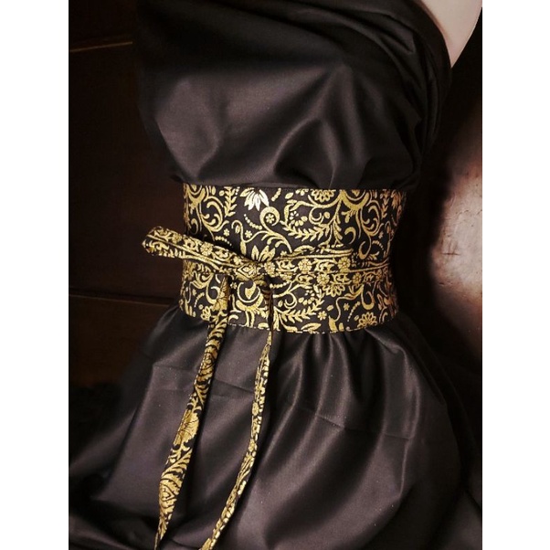 Obi Belt Batik Ikat Gold - Embos