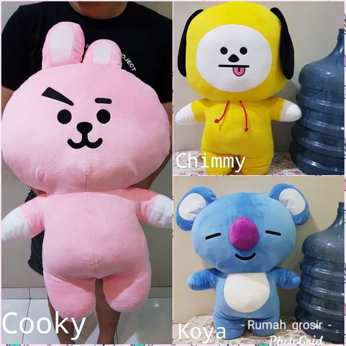 BONEKA BT21 BTS Ukuran JUMBO Unofficial Cooky Chimmy Koya