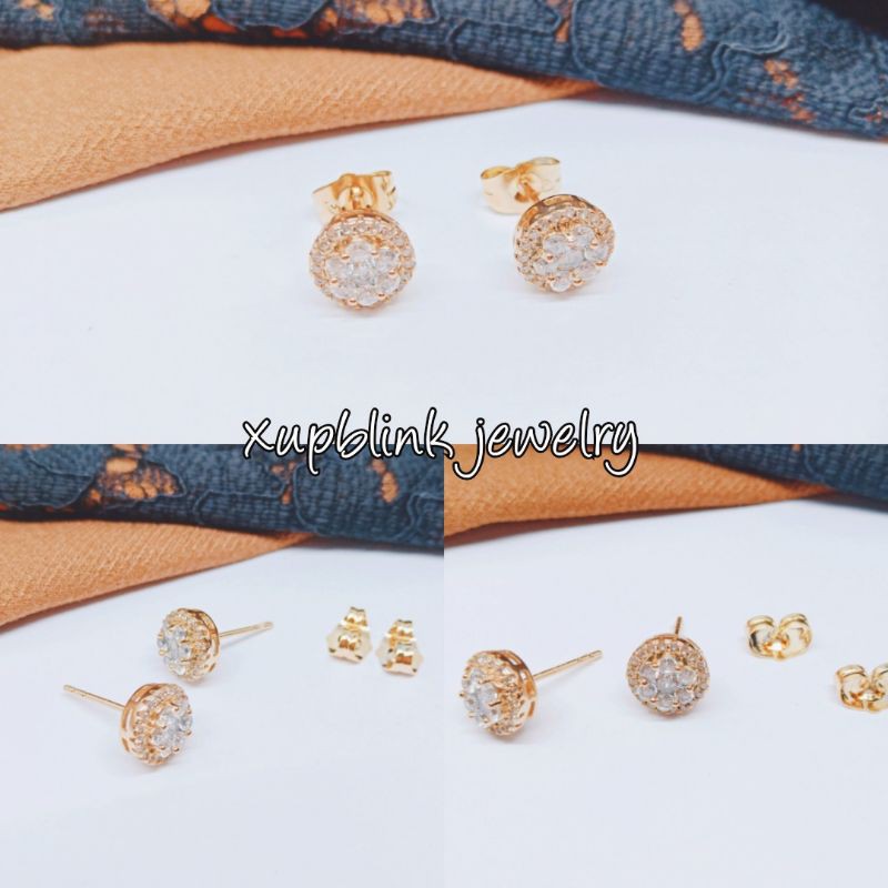 GIWANG WANITA TITANIUM TERLARIS GIWANG IMITASI MODEL BERLIAN