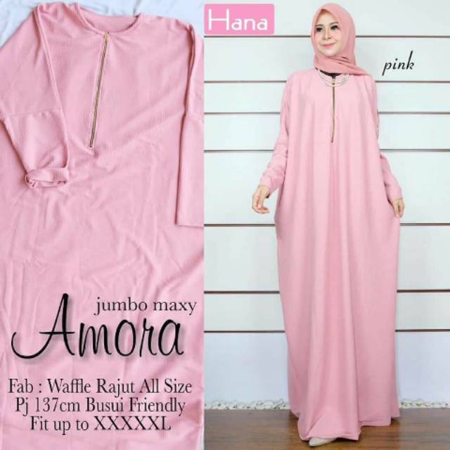 DRESS WAFFLE RAJUT AMORA JUMBO MAXY BY HANA