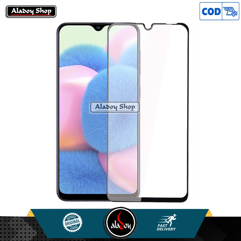 Case Samsung A30S New Softcase Carbon Ultra Slim Premium Casing + Tempered Glass Layar Full