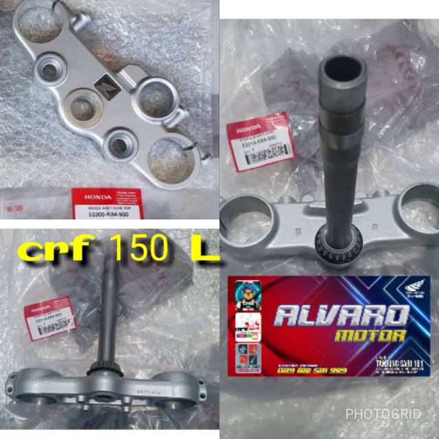 Segitiga stang stir crf 150 atas bawah depan crf 150 L Stem Sub Assy Steering CRF 150L (K84)