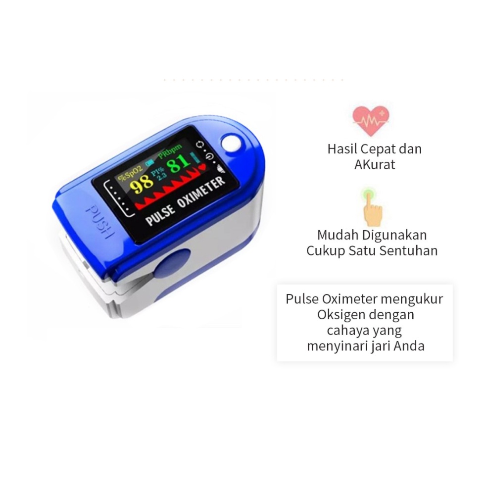 Fingertip Pulse Oximeter Oxymeter A2/ M190  Pengukur Kadar Oksigen Oksimeter Dalam Darah/jantung