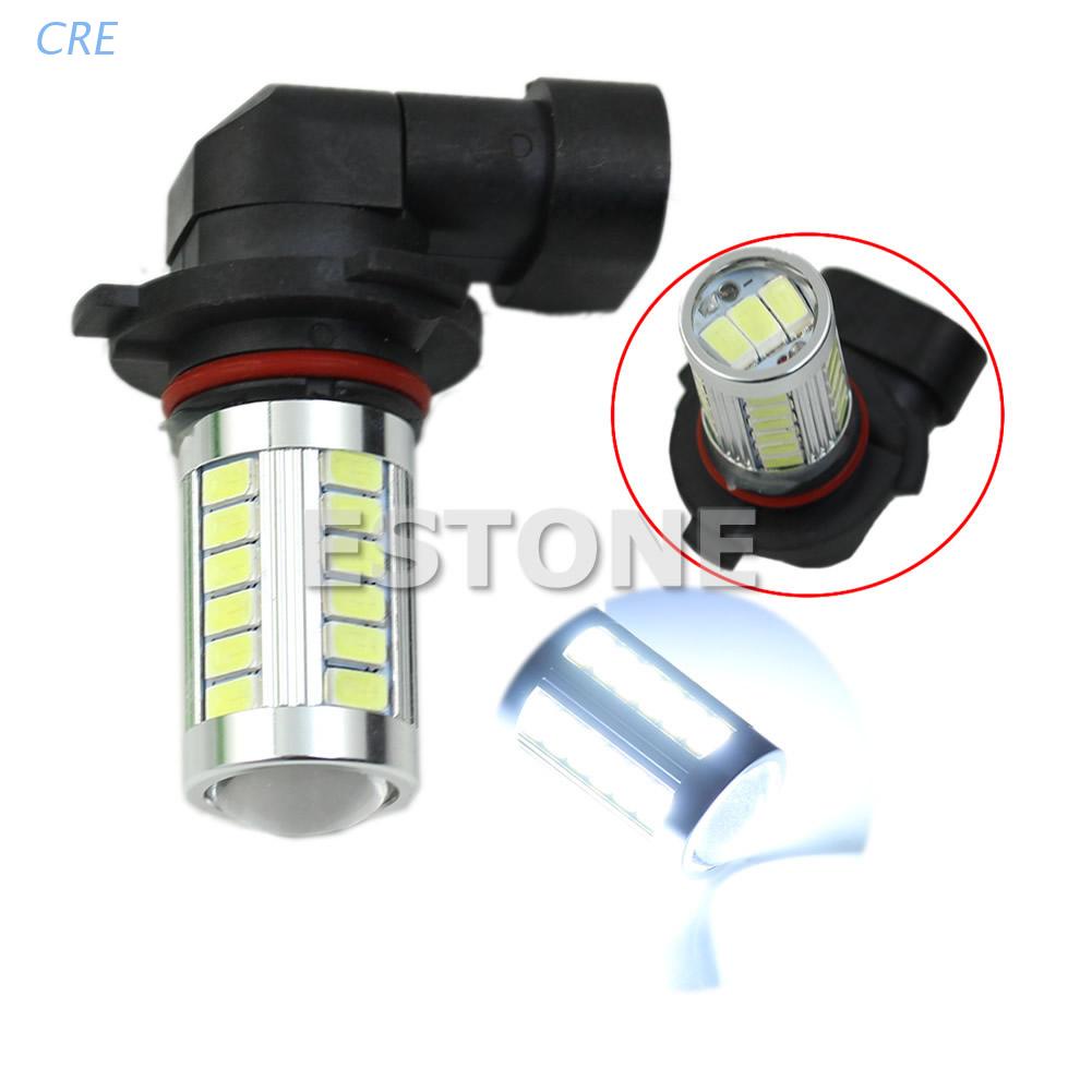 Cre Lampu Kabut Depan Mobil DRL 9006 HB4 33 LED 12V Super Terang Warna Putih