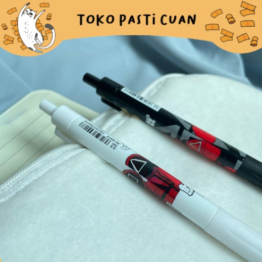 

pulpen pena cetek tina hitam karakter squid game keperluan sekolah anak pen lucu imut unik bolpen fancy keren atk alat tulis kantor bisa COD termurah import korea