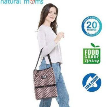 Natural Moms Tas Asi Cooler Bag Red TULIP