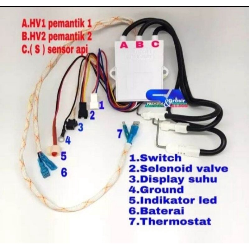 PULSE IGNITATION - Pemantik Api water heater Gas Modul water heater Modul pemantik water heater UNIVERSAL