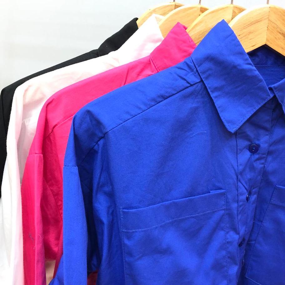 *Harga Grosir* KEMEJA CROP WANITA BLOUSE WANITA KOREA KEMEJA WANITA ATASAN WANITA CROP BLOUSE WANITA