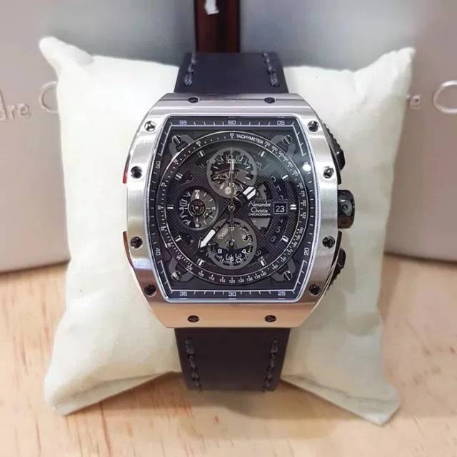 Alexandre christie 6411 silver strap Black Man original