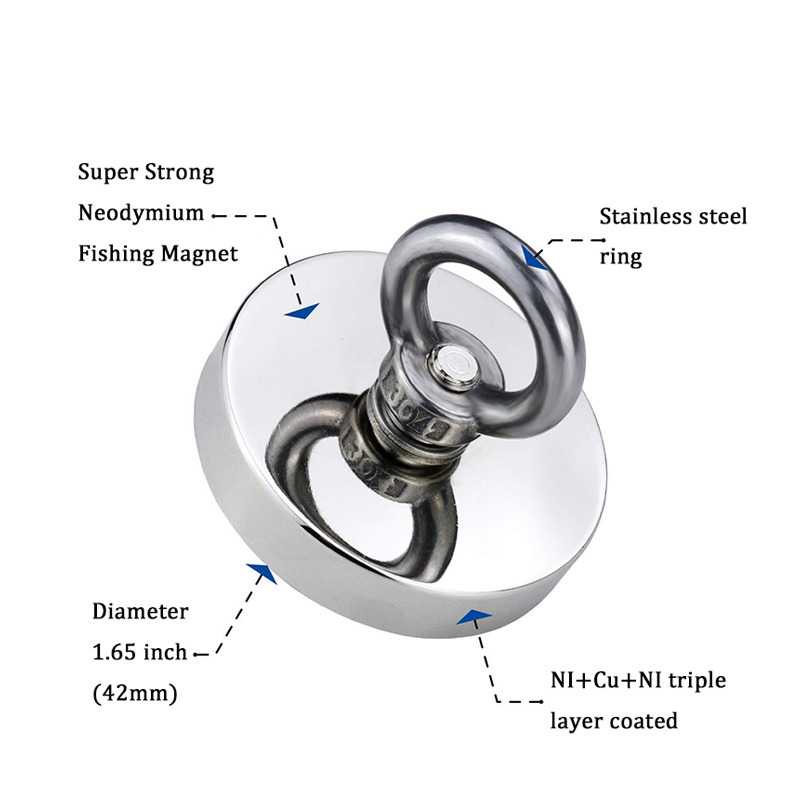 TD - DAP LIXIU Magnet Gantungan Round Hook Strong Neodymium 25mm - D25