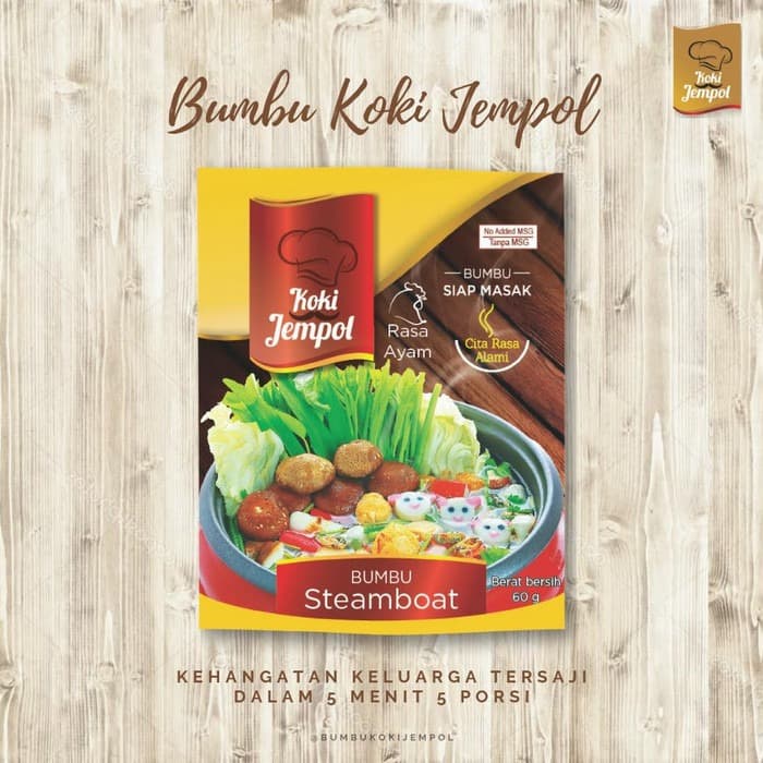 

Instan-Masak-Bumbu- Bumbu Masak Instant Steamboat Non Msg Koki Jempol 60Gr -Bumbu-Masak-Instan.