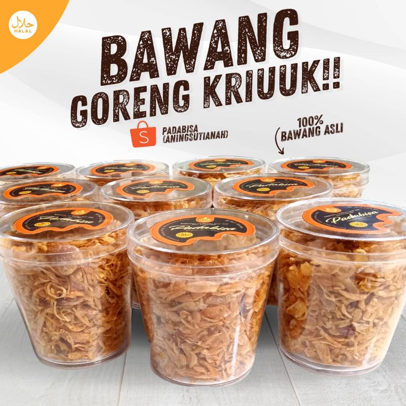

BAWANG GORENG ASLI SUMENEP 125 gr ASLI TANPA CAMPURAN, DIJAMIN KRIUUUKk