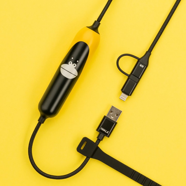 IWALK Crazy Cable Lightning and Type-C with 3200mAh Powerbank