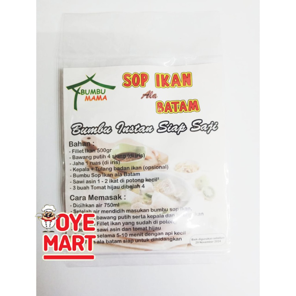 BUMBU MAMA SOP IKAN ALA BATAM 20GR / BUMBU INSTAN