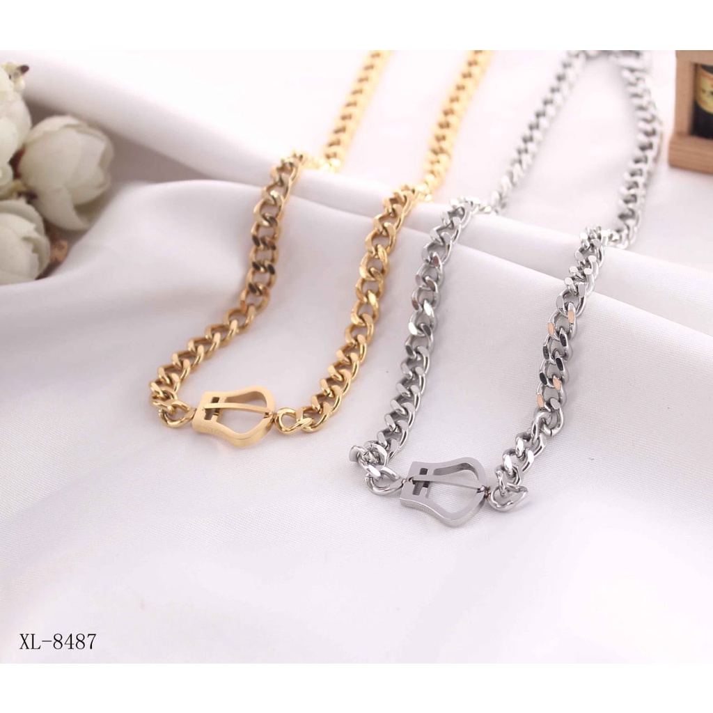 Kalung titanium perhiasan fashion 8487