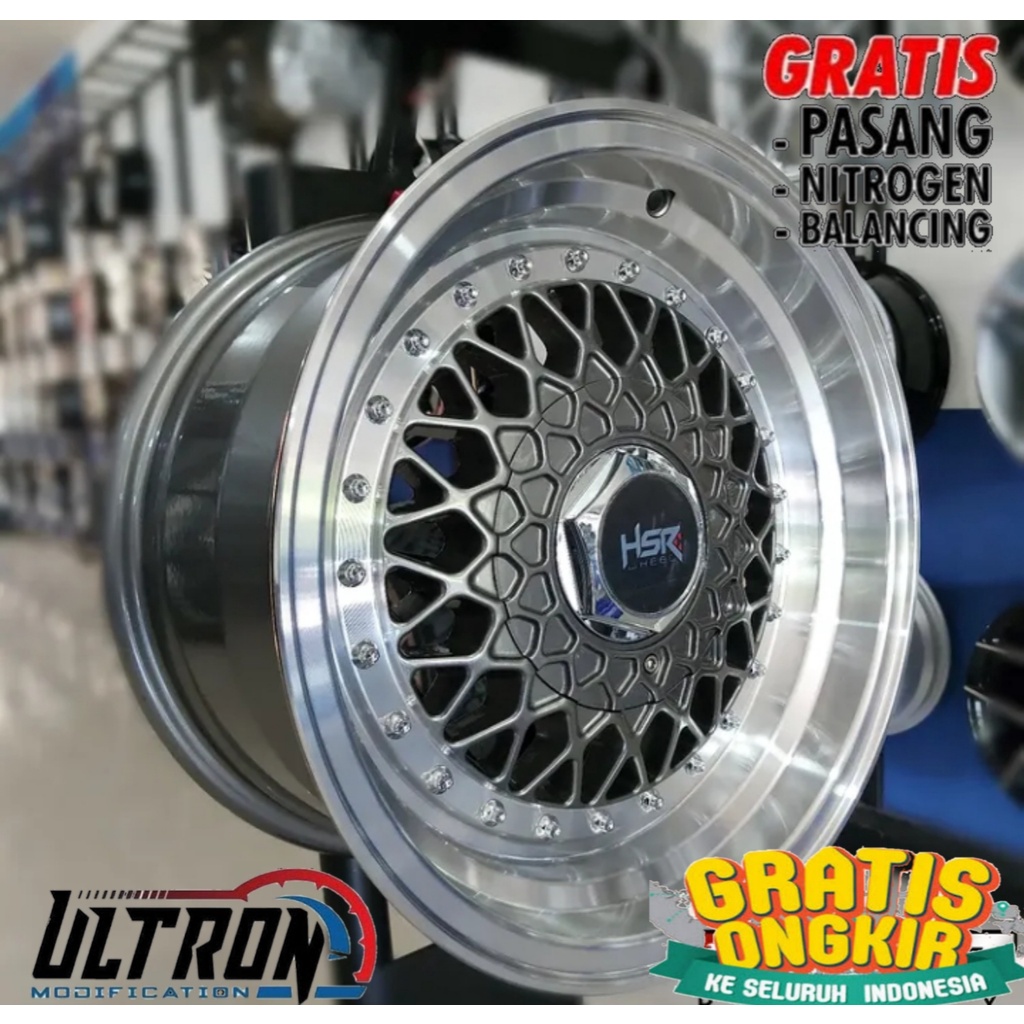 Jual Velg Mobil Celong Ring 15 Hsr Rs Bukan Bbs Baut 4x100-114,3 Pcd ...