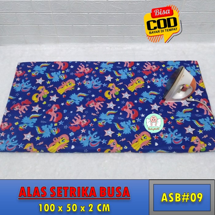 Alas Setrika Busa 100x50x2 cm Alas Gosok Modern Busa Setrika Tahan Panas