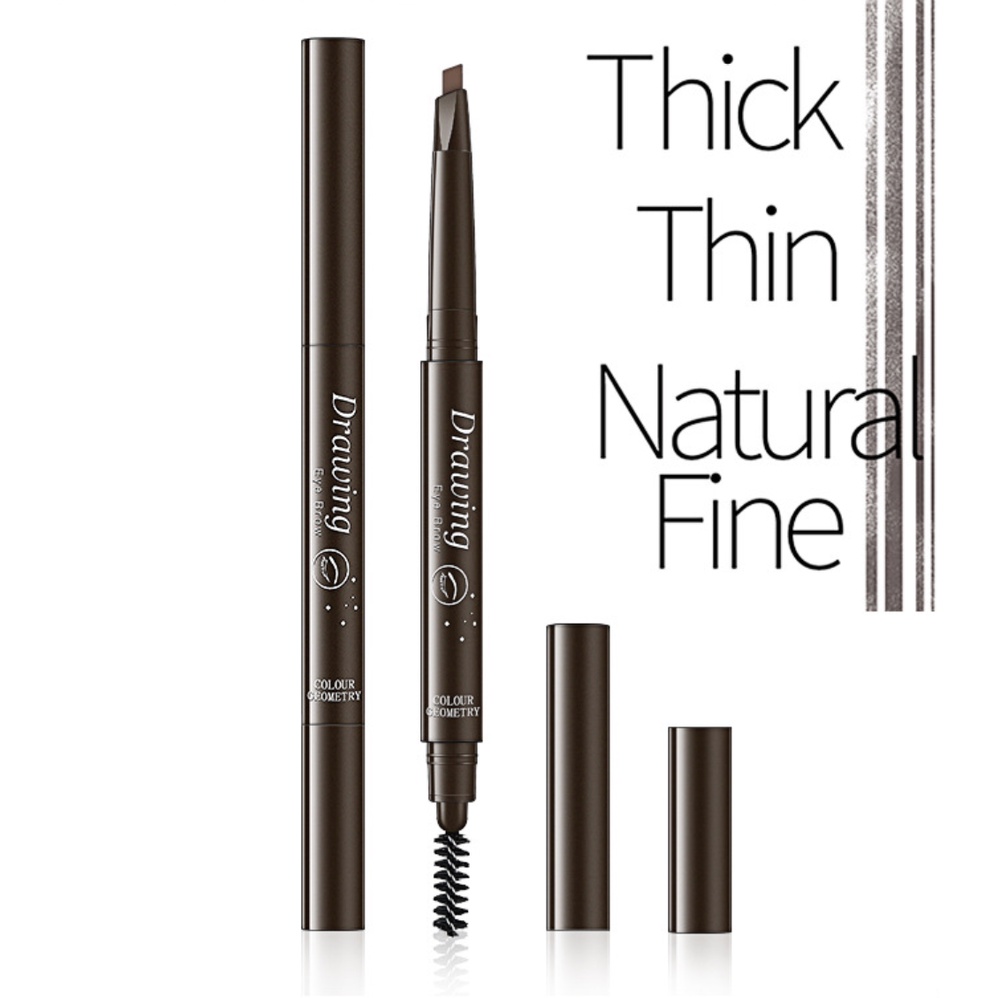 Lameila Colour Geometry Eyebrow Double Head Pencil Pensil Alis Mata LA004