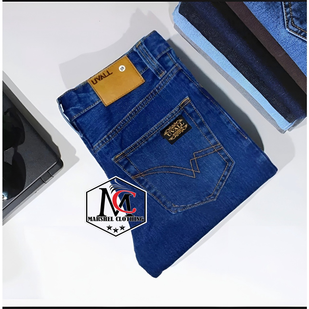 RCL - Celana Jeans Uvall Cream Standar Reguler Cowok Celana Jeans Reguler Original
