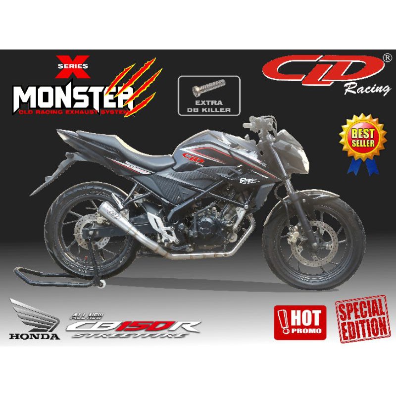 KNALPOT CLD RACING TYPE MONSTER X SERIES NEW CB 150 R & CB 150 R OLD