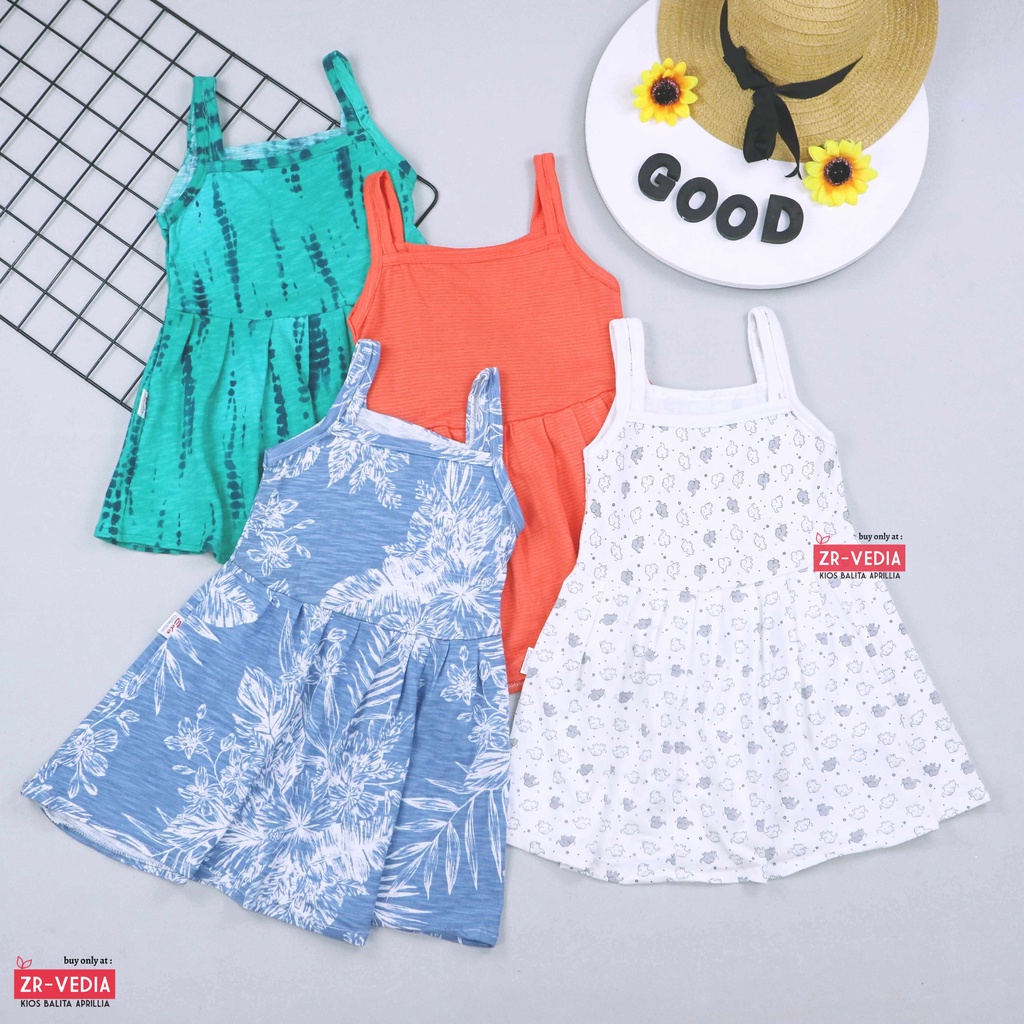 Dress Meymey uk 1-2 Tahun / Yukensi Balita Anak Perempuan Adem Dres Harian Murah Branded Motif Cewek kiosbalitaaprilia