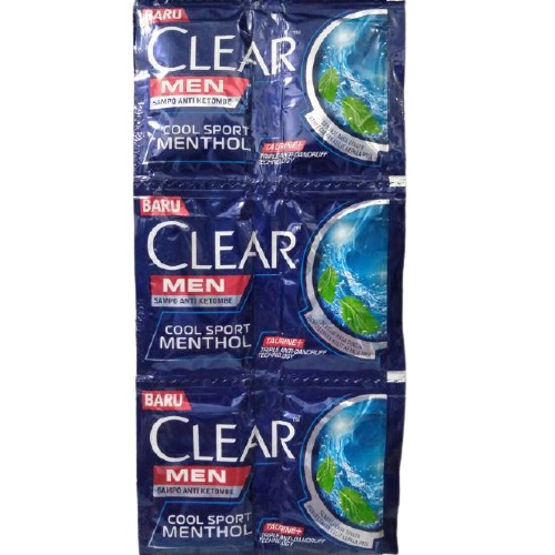 CLEAR MEN SHAMPOO SACHET 6X10ML/centraltrenggalek