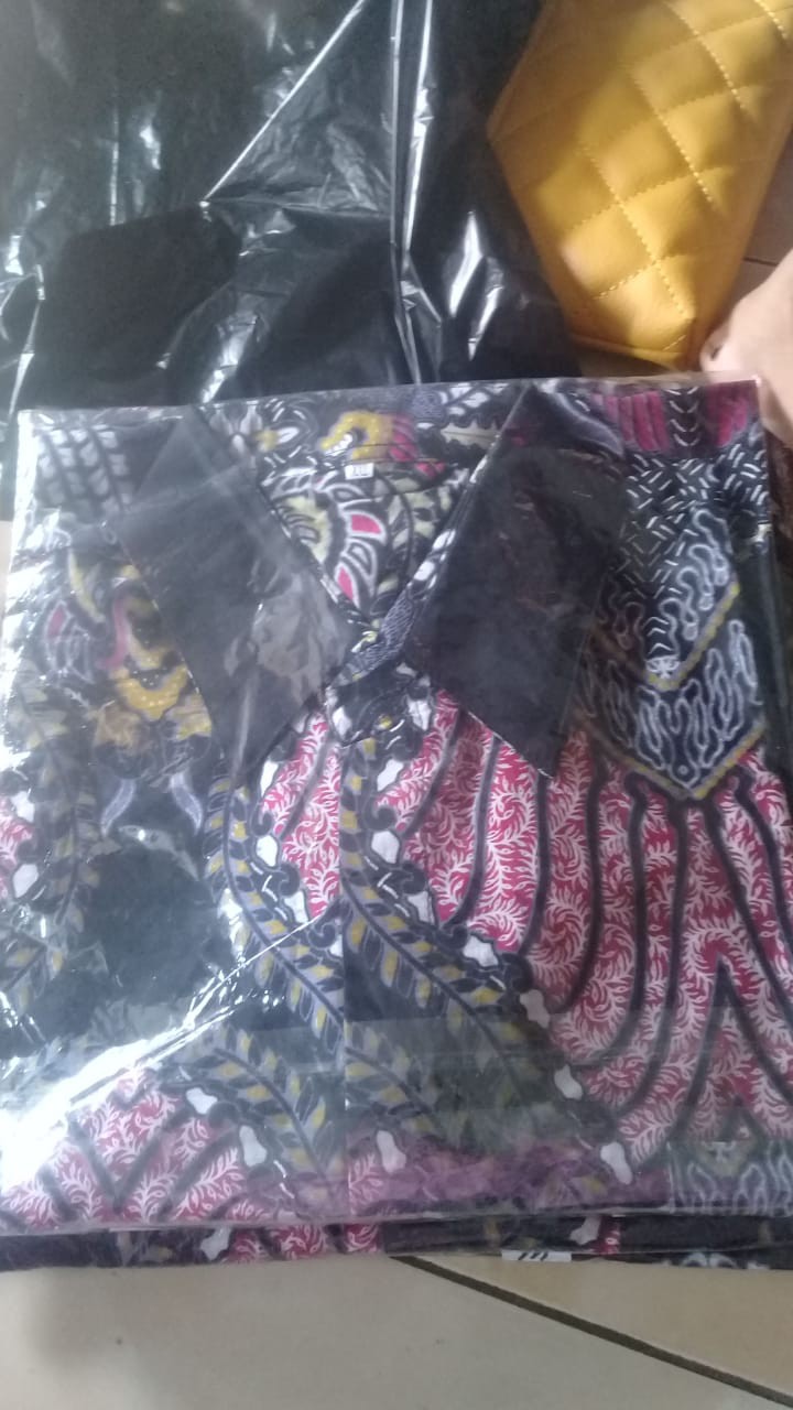 Batik Couple Keluarga Sania Ruffle Ori Ndoro Jowi Dnt Madu Abang