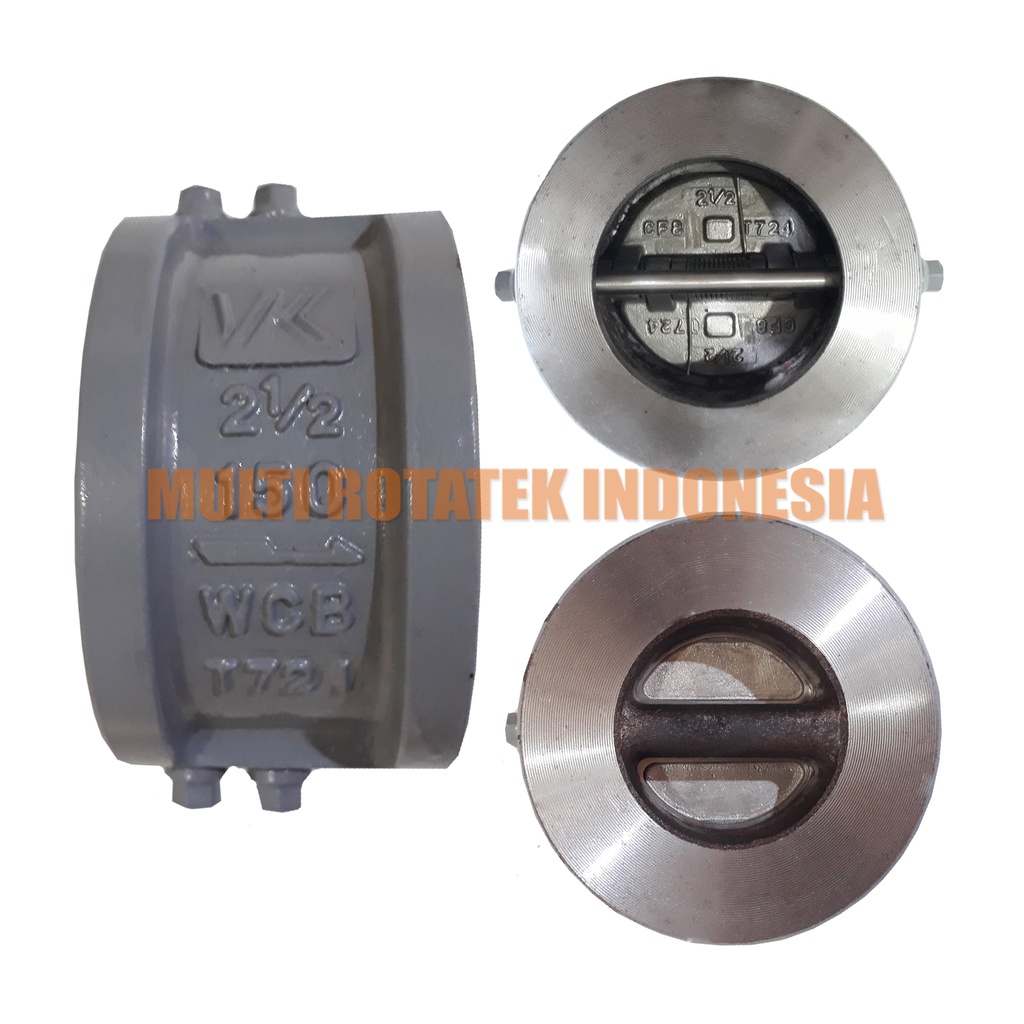 Jual DOUBLE DOOR CHECK VALVE ANSI 150 WCB SEAT 13CR SIZE 21/2 INCH