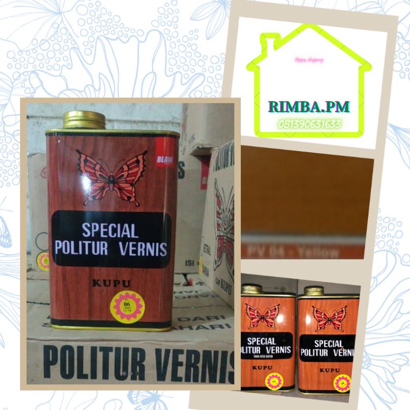 Politur Vernis Kupu PV 04 Yellow 1 Liter