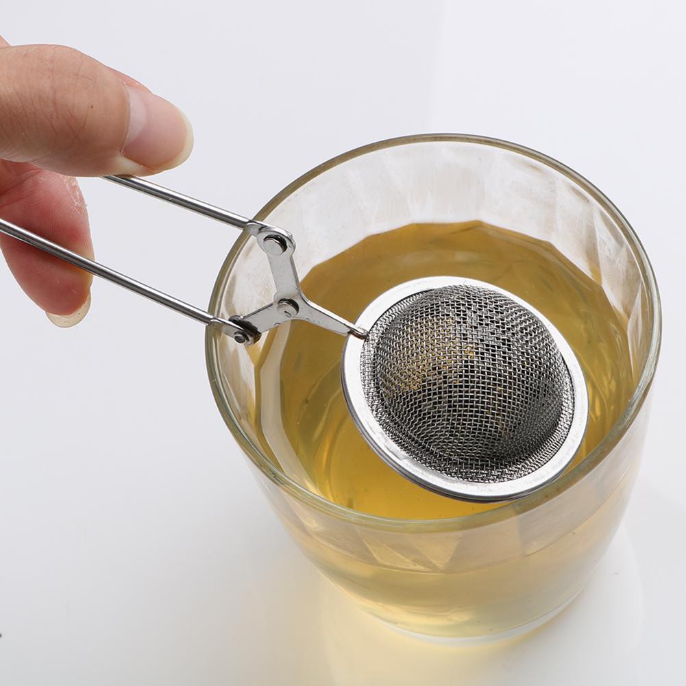 Alat Saringan Strainer Infuser Daun Teh Model Bola Bahan Stainless Steel