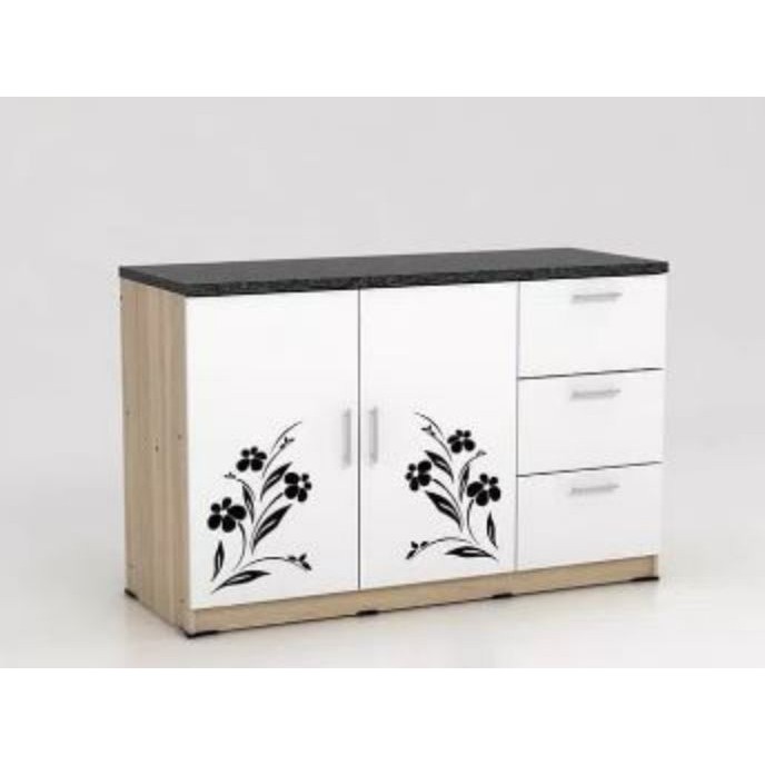 Kitchen set bawah 3 pintu dahlia minimalis ekonomis BANDUNG