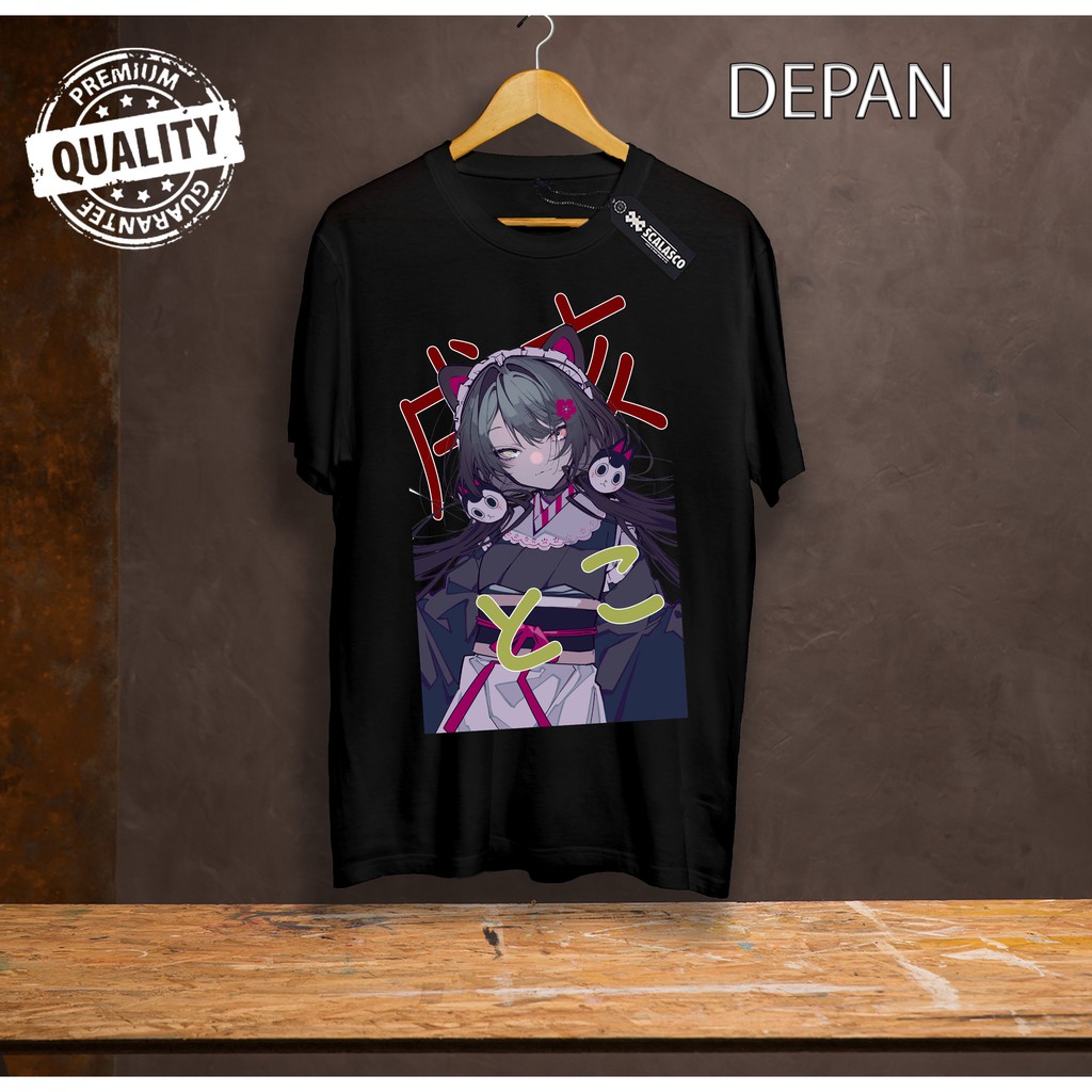 Baju Kaos Tshirt Anime Nijisanji Inui Toko Vtuber - Baju Otaku - Baju Simp - Baju Wibu - Distro