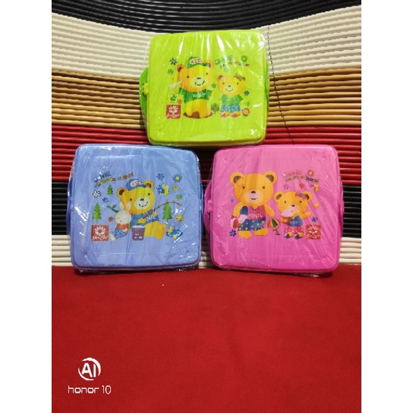 Kotak Makan Sunlife segi 3 sekat 086 Gina Lunch Box Souvenir Ulang Tahun