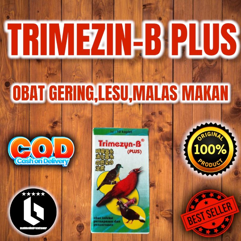 Trimezyn b (plus) obat burung sakit pernafasan muka bengkak ngantuk