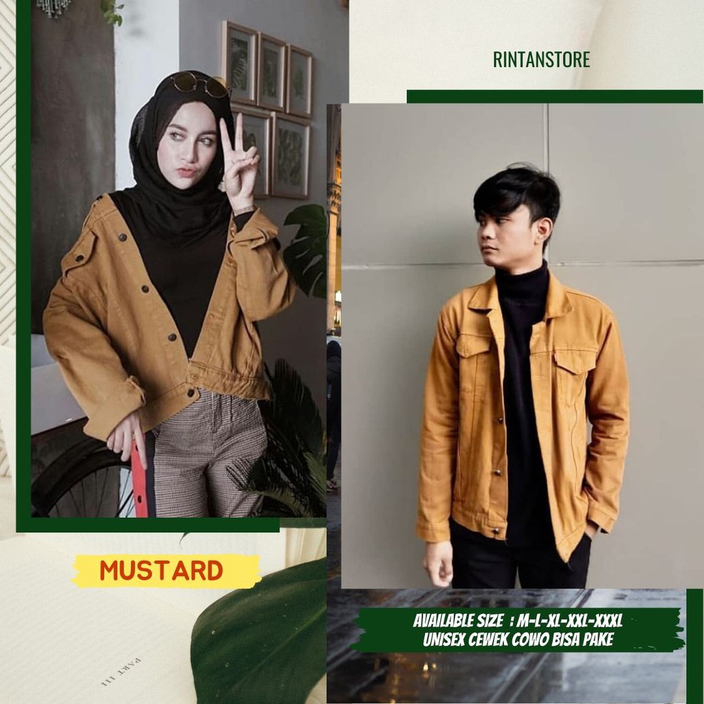 jaket levis mustard