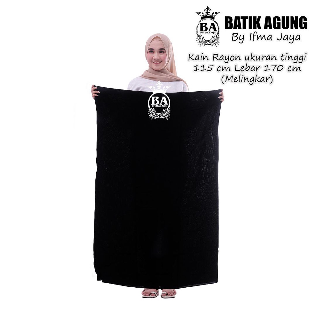 Sarung Batik | Motif Hitam polos| Sarung goyor