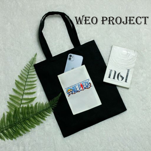 TOTE BAG KANVAS / TOTE BAG HITAM / TOTE BAG One piecess