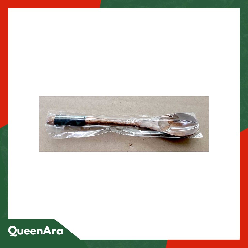 Novelty Sendok Makan Centong Sayur Bahan Kayu Wooden Spoon - RR-20