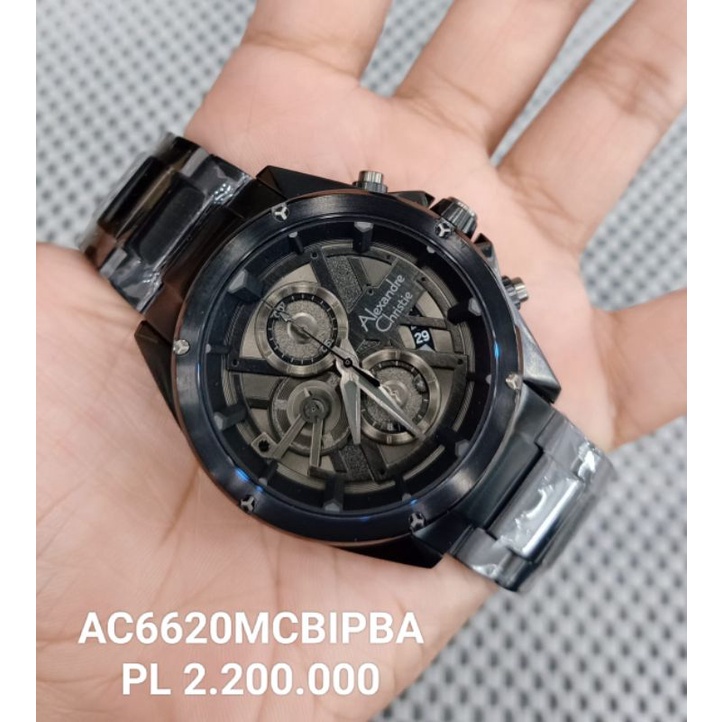 Alexandre Christie Cowok AC 6620 MC Stainless Original