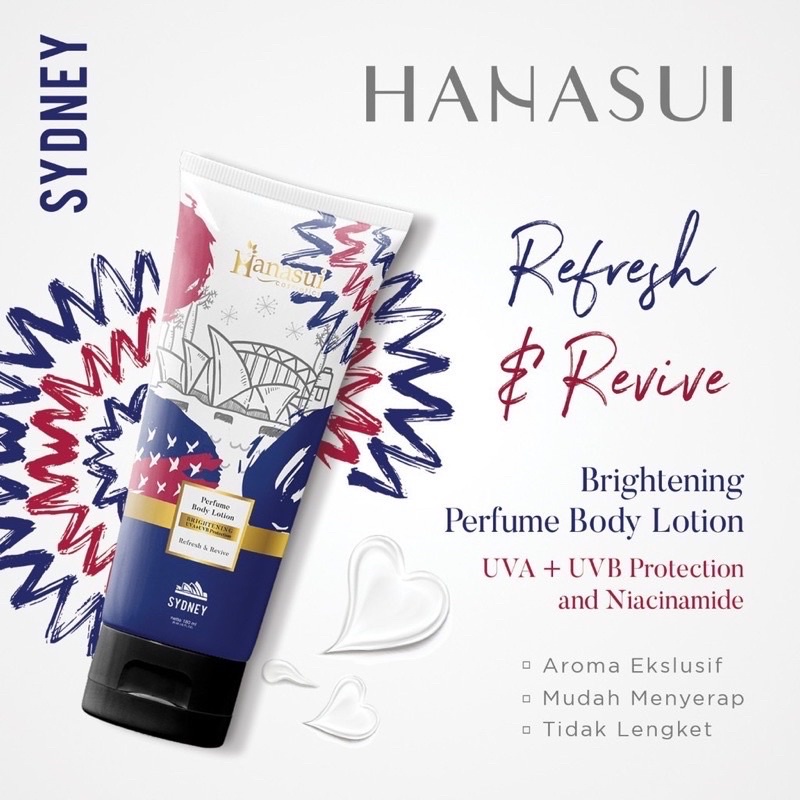 HANASUI BODY LOTION SERIES 180ml || TOKYO/SYDNEY/PARIS