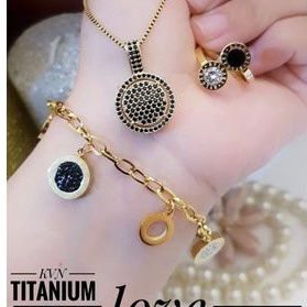 Titanium set perhiasan wanita t77