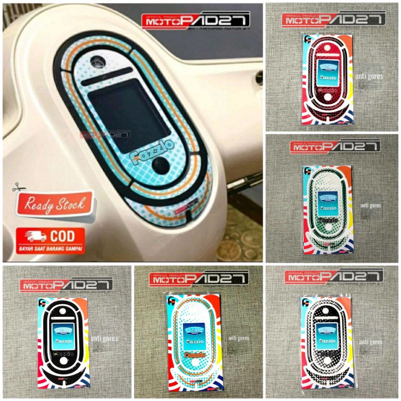 Motopad27 Stiker Resin timbul Aksesoris Anti gores Spido meter Yamaha FAZZIO 125 2022