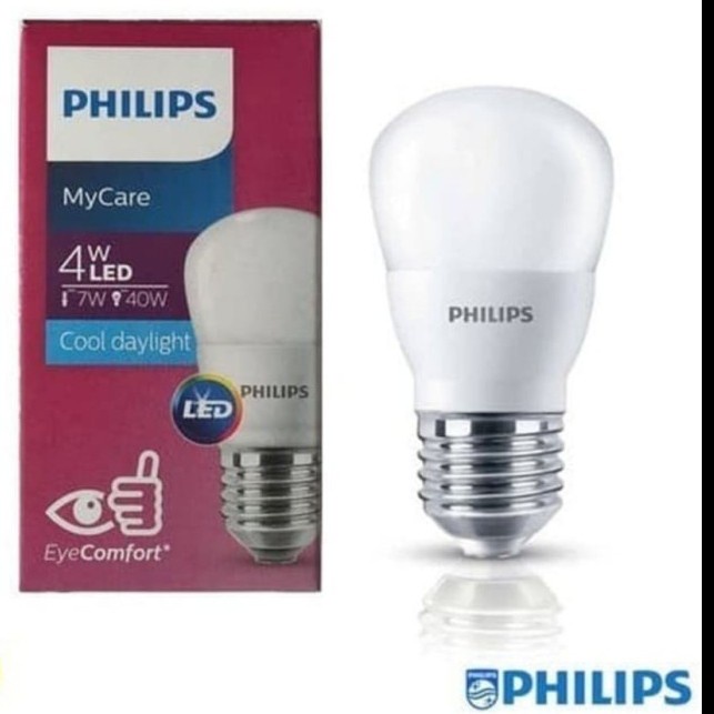 Lampu Led Philips 4w Kecil Bulb My Care Putih 4 Watt Garansi Grosir