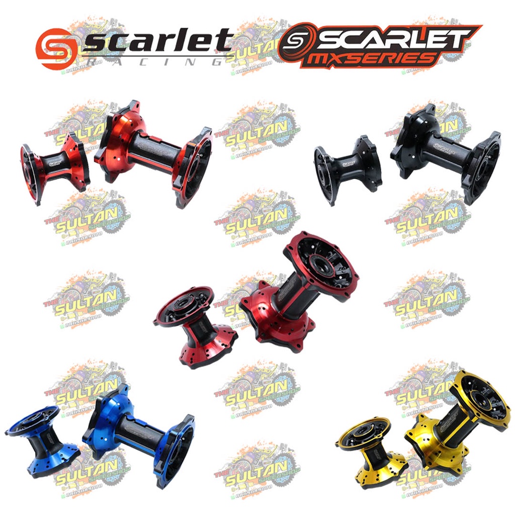 TROMOL DEPAN BELAKANG HOLE 36 DOUBLE BEARING WR 155 SCARLET RACING