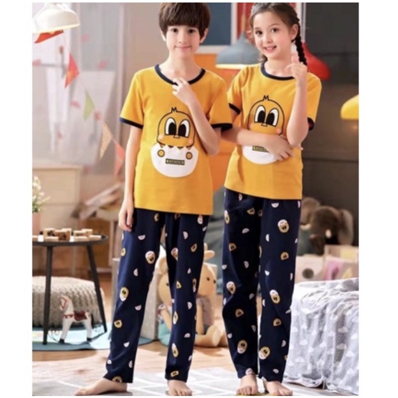 BAJU TIDUR ANAK BALITA UNISEX 1-15THN KAOS IMPORT PREMIUM SETELAN CELANA PANJANG MOTIF CARTOON TERBARU