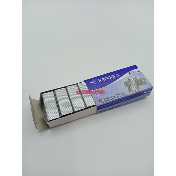 Isi Hekter/ Anak Hekter / isi Staples / isi Stapler Jepretan Kangaro no. 10 per box kecil