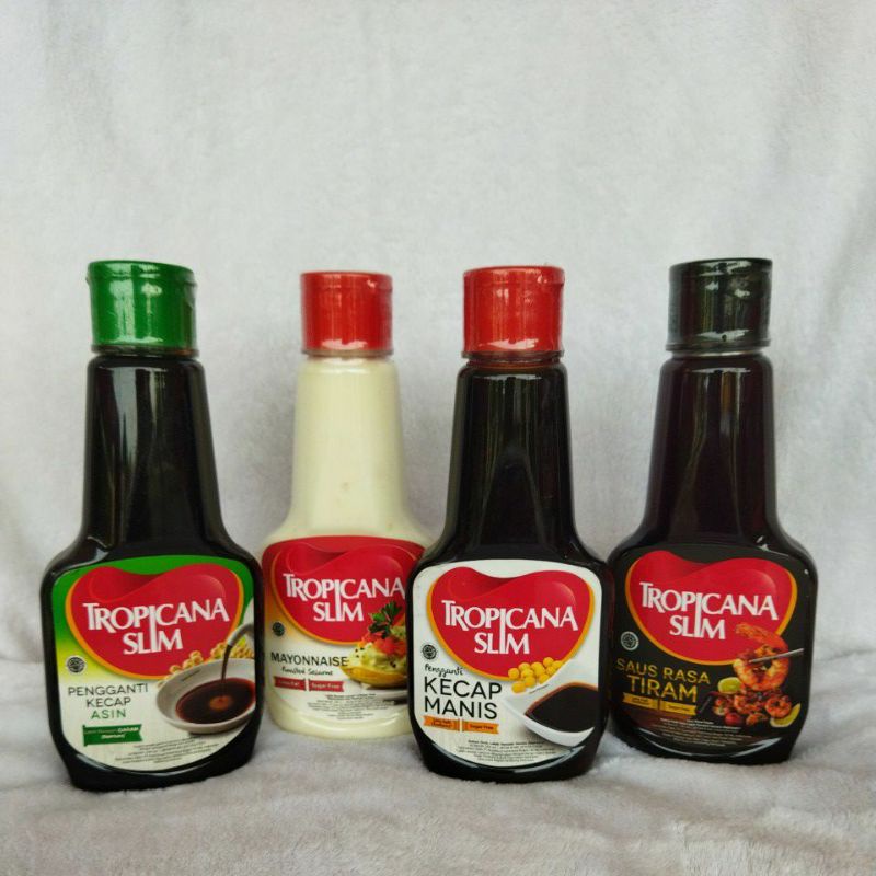 

Tropicana Slim Kecap Manis Kecap Asin Saus Tiram mayonnaise