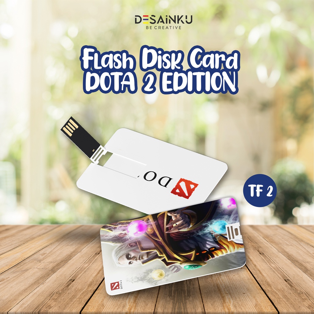 Flashdisk Card DOTA 2 EDITION / Usb kartu, usb Card Print 2 sisi